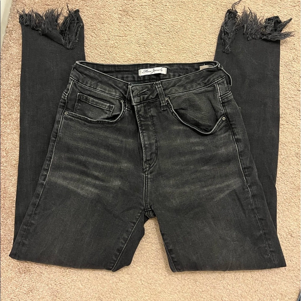 High Rise Skinny Distressed Jeans